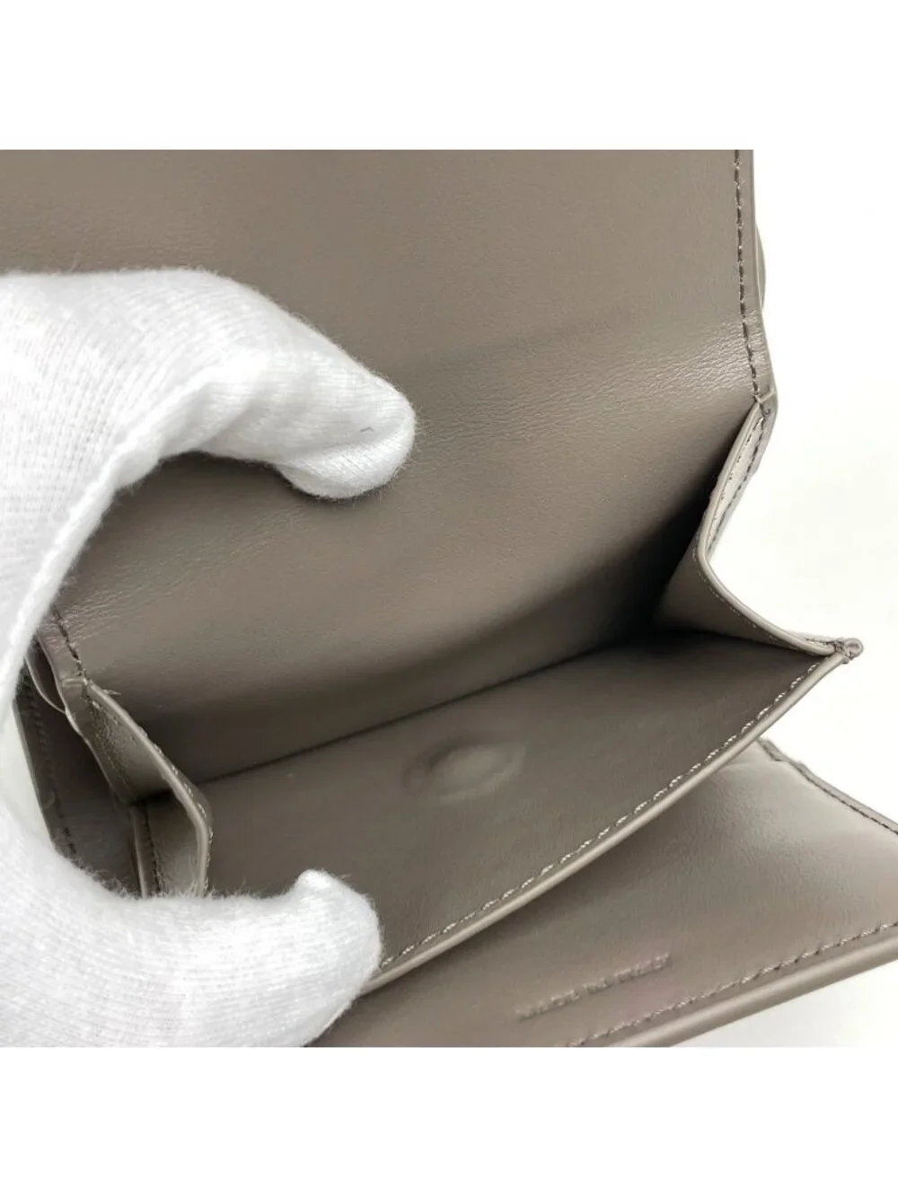 Celine Small Flap Wallet Triomphe Leather Pebble